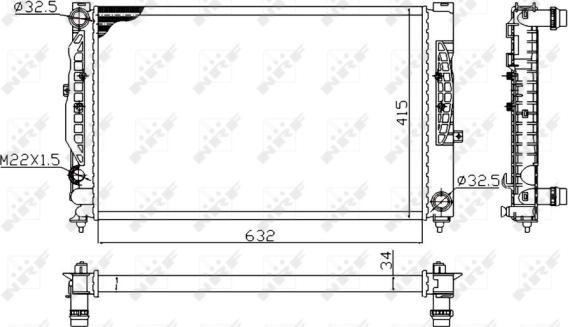 Wilmink Group WG1722749 - Radiateur, refroidissement du moteur cwaw.fr