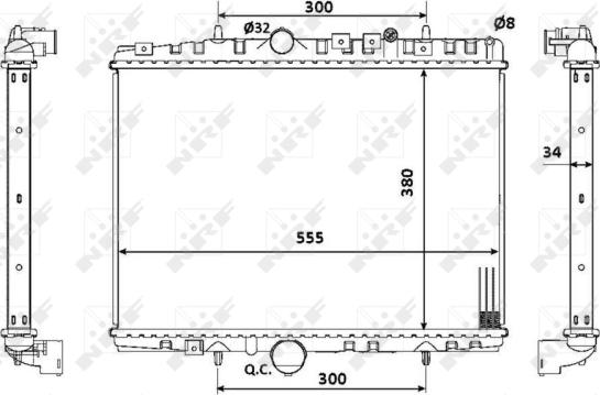 Wilmink Group WG1722738 - Radiateur, refroidissement du moteur cwaw.fr