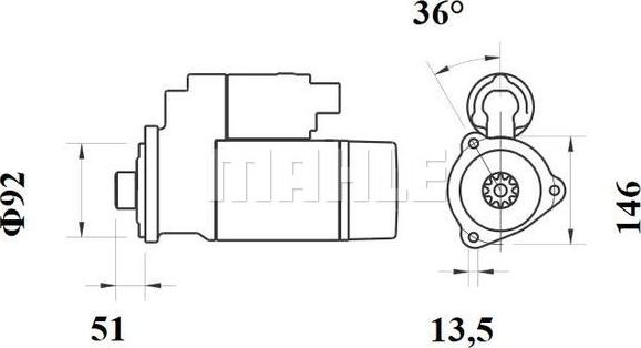 Wilmink Group WG2045404 - Démarreur cwaw.fr