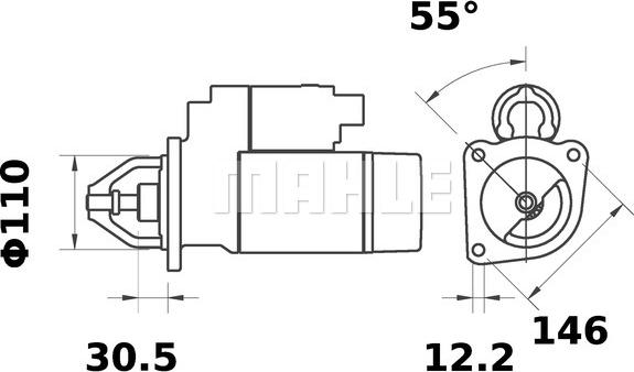 Wilmink Group WG2045402 - Démarreur cwaw.fr