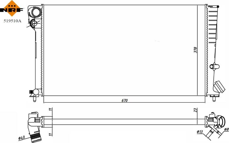 Wilmink Group WG2195451 - Radiateur, refroidissement du moteur cwaw.fr