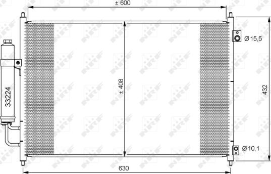 Wilmink Group WG2161158 - Condensateur, climatisation cwaw.fr