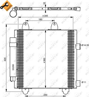 Wilmink Group WG2161101 - Condensateur, climatisation cwaw.fr