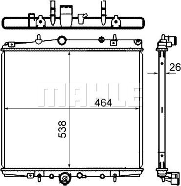 Wilmink Group WG2184064 - Radiateur, refroidissement du moteur cwaw.fr