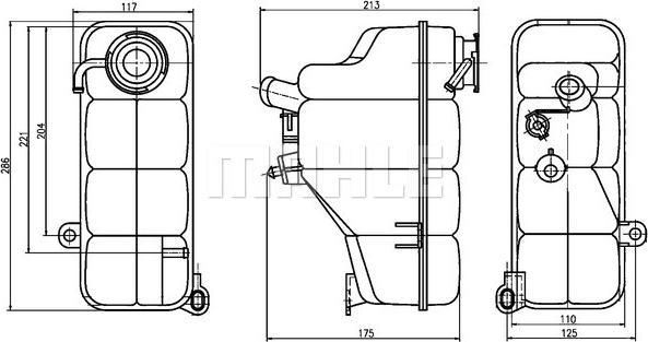 Wilmink Group WG2184286 - Vase d'expansion, liquide de refroidissement cwaw.fr