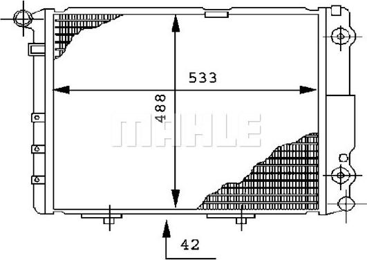 Wilmink Group WG2183421 - Radiateur, refroidissement du moteur cwaw.fr