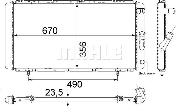 Wilmink Group WG2183597 - Radiateur, refroidissement du moteur cwaw.fr