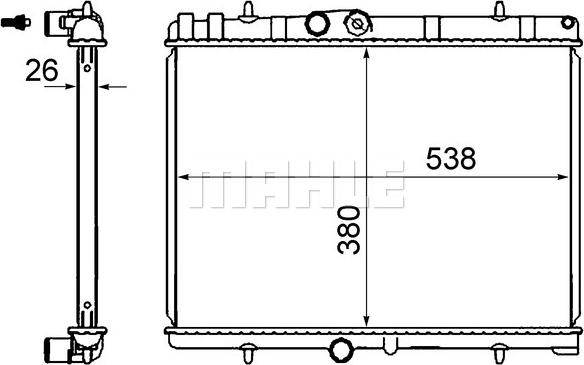 Wilmink Group WG2183042 - Radiateur, refroidissement du moteur cwaw.fr