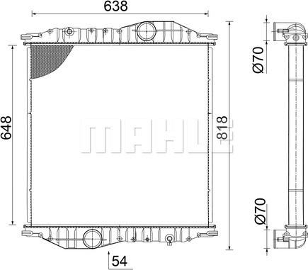 Wilmink Group WG2183359 - Radiateur, refroidissement du moteur cwaw.fr