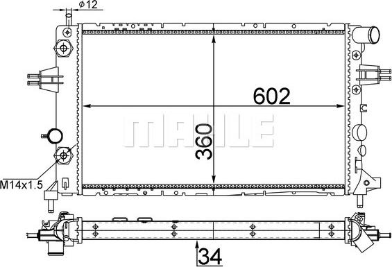 Wilmink Group WG2183245 - Radiateur, refroidissement du moteur cwaw.fr