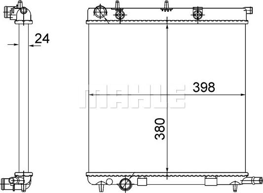 Wilmink Group WG2183747 - Radiateur, refroidissement du moteur cwaw.fr