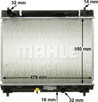 Wilmink Group WG2182456 - Radiateur, refroidissement du moteur cwaw.fr