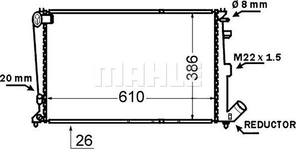 Wilmink Group WG2182623 - Radiateur, refroidissement du moteur cwaw.fr