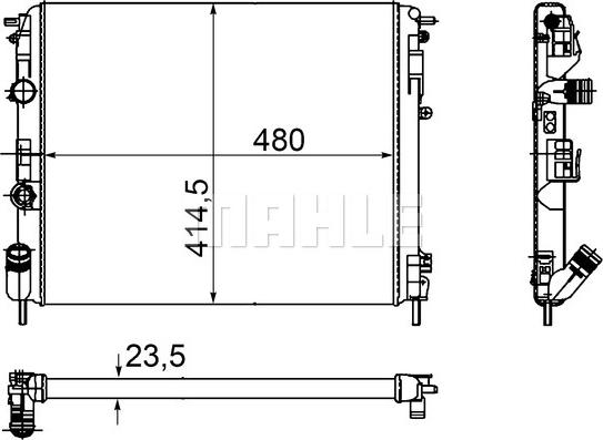 Wilmink Group WG2182381 - Radiateur, refroidissement du moteur cwaw.fr