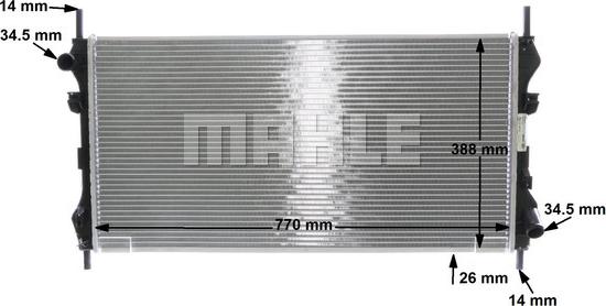 Wilmink Group WG2182378 - Radiateur, refroidissement du moteur cwaw.fr