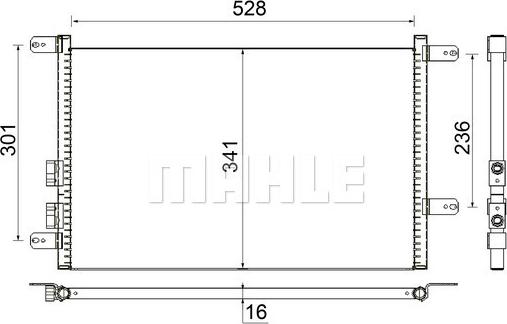 Wilmink Group WG2369261 - Condensateur, climatisation cwaw.fr