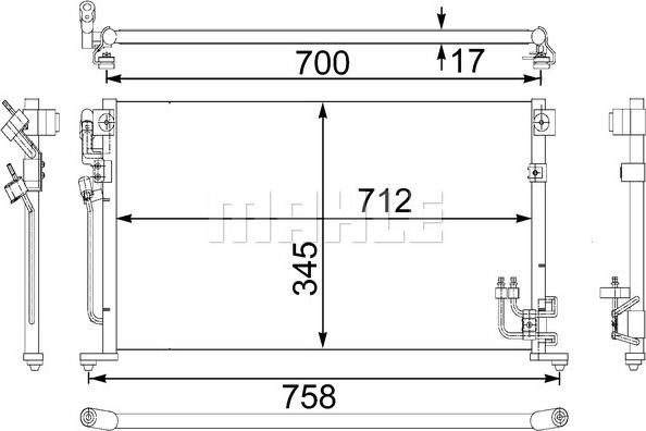 Wilmink Group WG2368986 - Condensateur, climatisation cwaw.fr