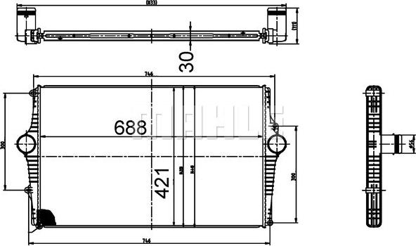 Wilmink Group WG2370944 - Intercooler, échangeur cwaw.fr