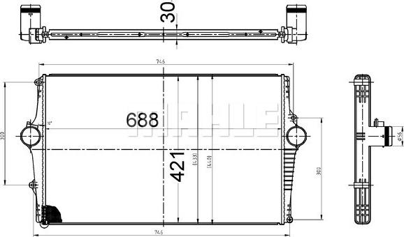 Wilmink Group WG2370948 - Intercooler, échangeur cwaw.fr