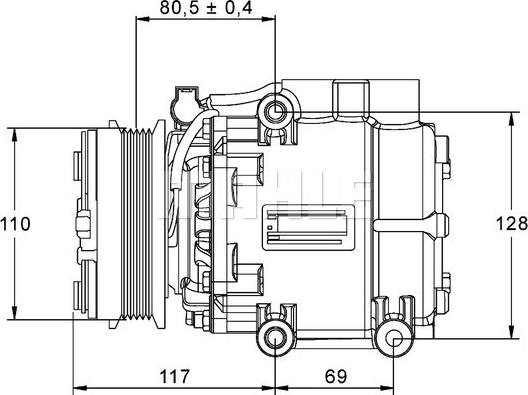 Wilmink Group WG2370155 - Compresseur, climatisation cwaw.fr