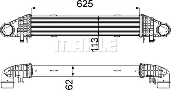 Wilmink Group WG2370803 - Intercooler, échangeur cwaw.fr