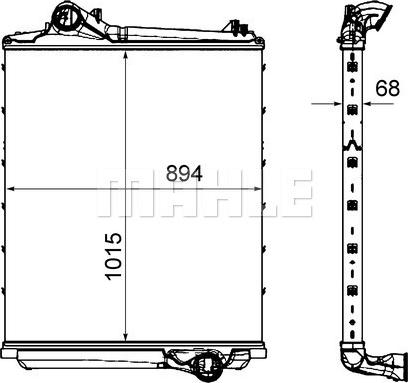 Wilmink Group WG2370882 - Intercooler, échangeur cwaw.fr