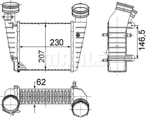 Wilmink Group WG2370791 - Intercooler, échangeur cwaw.fr