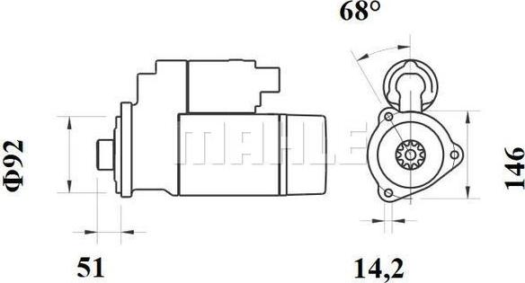 Wilmink Group WG2203434 - Démarreur cwaw.fr