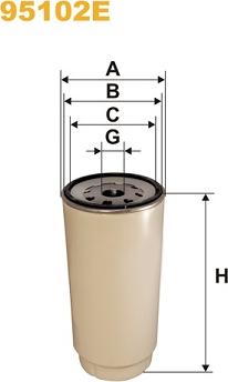 WIX Filters 95102E - Filtre à carburant cwaw.fr