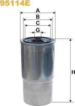 WIX Filters 95114E - Filtre à carburant cwaw.fr