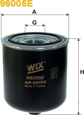 WIX Filters 96005E - Cartouche de dessicateur, système d'air comprimé cwaw.fr