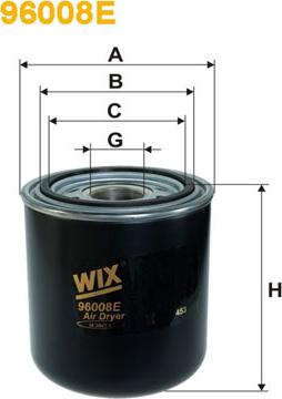 WIX Filters 96008E - Cartouche de dessicateur, système d'air comprimé cwaw.fr