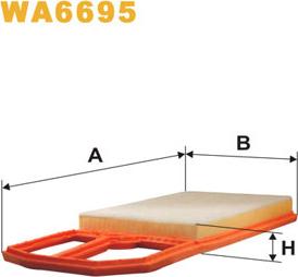 WIX Filters WA6695 - Filtre à air cwaw.fr