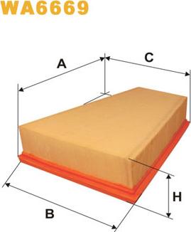 WIX Filters WA6669 - Filtre à air cwaw.fr