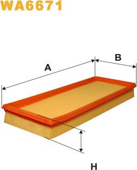 WIX Filters WA6671 - Filtre à air cwaw.fr