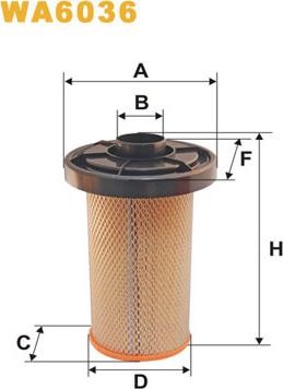 WIX Filters WA6036 - Filtre à air cwaw.fr