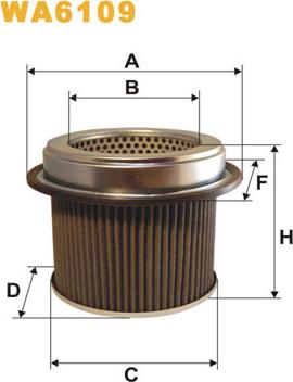 WIX Filters WA6109 - Filtre à air cwaw.fr