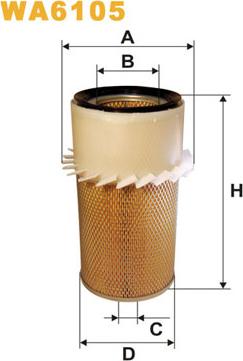 WIX Filters WA6105 - Filtre à air cwaw.fr