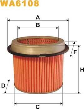 WIX Filters WA6108 - Filtre à air cwaw.fr