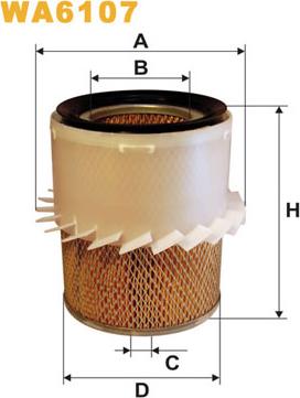 WIX Filters WA6107 - Filtre à air cwaw.fr