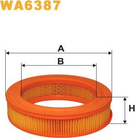 WIX Filters WA6387 - Filtre à air cwaw.fr