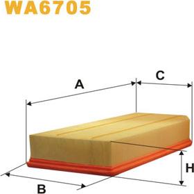 WIX Filters WA6705 - Filtre à air cwaw.fr