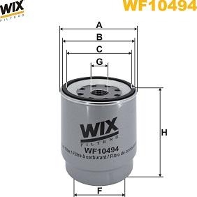 WIX Filters WF10494 - Filtre à carburant cwaw.fr