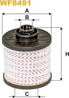 WIX Filters WF8491 - Filtre à carburant cwaw.fr