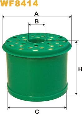 WIX Filters WF8414 - Filtre à carburant cwaw.fr