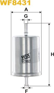 WIX Filters WF8431 - Filtre à carburant cwaw.fr