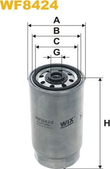 WIX Filters WF8424 - Filtre à carburant cwaw.fr