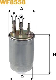 WIX Filters WF8558 - Filtre à carburant cwaw.fr