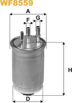 WIX Filters WF8569 - Filtre à carburant cwaw.fr