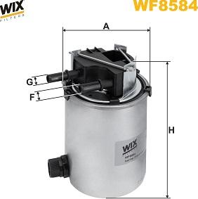 WIX Filters WF8584 - Filtre à carburant cwaw.fr